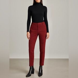 Express Red and Black Checkered Ankle Pants